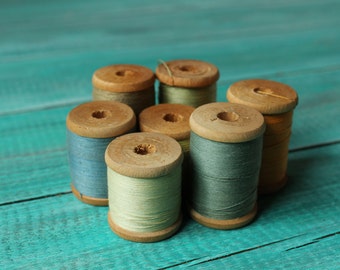 Seamstress gift for mom Christmas gift for grandma Soviet threads spools Soviet vintage threads Cotton threads Sewing threads USSR threads