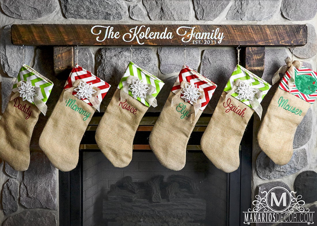 stocking.stocking holder mantle.stocking holder for