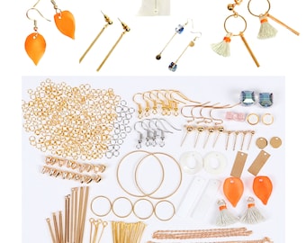 Diy Earring Kit, Earring Making, Minimalist geometric Earrings, Hoop Earring Finding, Blanks Bar, craft earring, make earring, 1 Kit