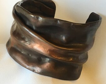 Fold Formed Copper Cuff-large