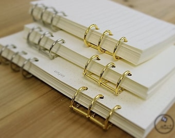 Binder Ring (Qty 1)/DIY Planner Ring/Planner Ring/A5 Binder Ring/A6 Binder Ring (Total of 3 Rings)