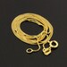 Sterling silver Italian 18K Gold Plated Box chain Necklace 0.8mm 16 18 20 Z-10