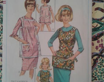 Vintage 60s Medium Simplicity Apron Pattern 6809