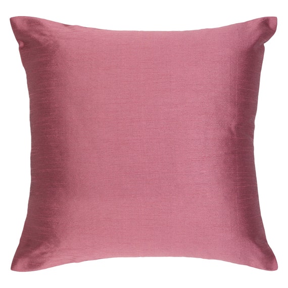 Set of 2 Solid Mauve Pillow Cover Plain Mauve Pillow Accent