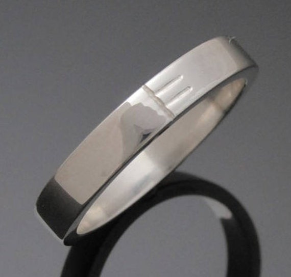 Personalized Initial Ogham ring- Handmade in Ireland | Irishmade Ogham Wedding Band | Free shipping worldwide