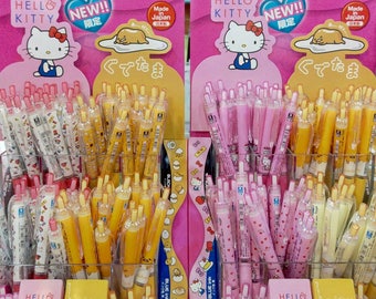 Limited Uni-ball Signo Pen Gudetama Pen Hello Kitty Pen Sanrio Lazy Egg Pen Black Pen Red Pen Writing Tool Blue Planner Pen Japanese Pen