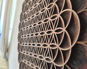 44" Flower of Life Mandala Sacred Geometry Mandala