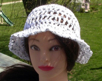 Sun Hat, Summer Beanie, Cotton Sun Hat, Beach Hat, White Cotton Beanie, White Cotton Hat, White Beach Hat
