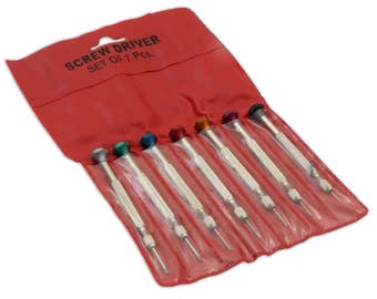 Uhr Uhr Macher Reparatur Schraubendreher 0,6 mm-1,4 mm Flachkopf set 7