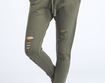 SALE!! Chic Olive Sweatpants, Fashion Olive Jogger Pants, Womens Olive Sweatpants, Womens Olive Joggers, Fashion Olive Jogger Pants
