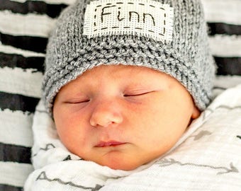 Personalized newborn hat, newborn name hat,newborn monogram hat,personalized newborn gift, newborn props,monogram baby hat,hospital baby hat