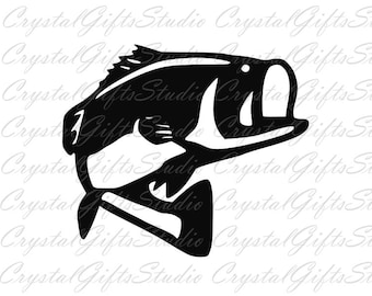 Bass svg, fish svg, fishing svg, hunting svg, fisherman svg, lake svg, dxf files, svg files, svg, svg files for cricut, silhouette
