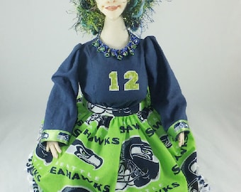 Art Doll-Nettie the Great Generation Cloth Doll, OOAK Doll, Handmade Doll, Collector Doll