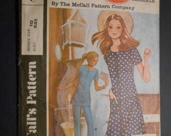 McCalls C, Post Cereal, Dress, Tunic, Pants, size 10