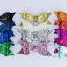 Large glitter bow, 4" glitter Bow, big glitter bow,Hair Bow, Headband Bow, glitter bow, choose your color, set of 13 bows, no clip, bow only