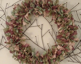 Rag Wreath (Fall Colors)