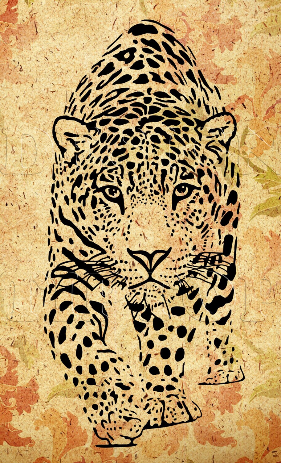 Download Leopard SVG dxf png print and cut files Cricut