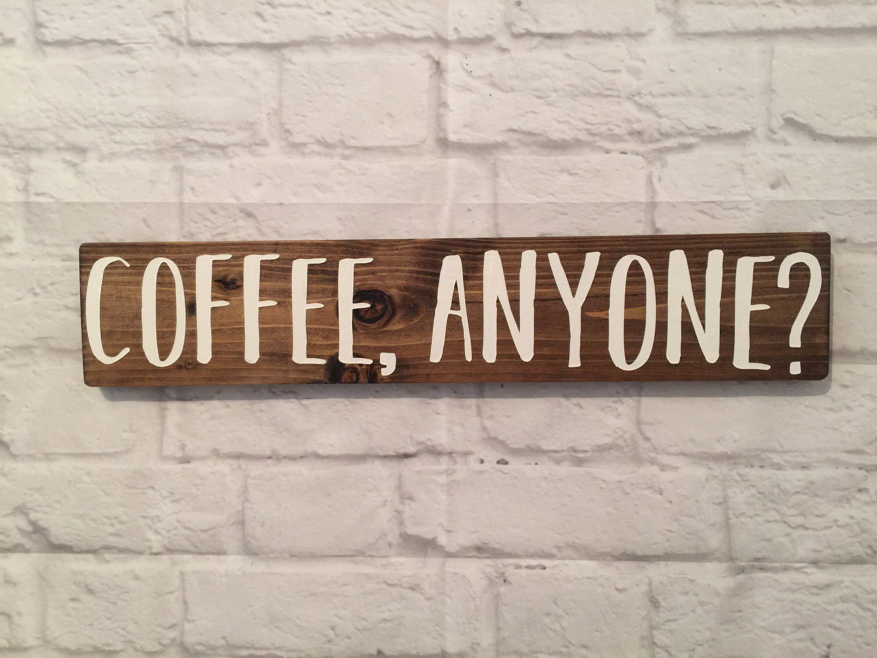 Coffee Anyone Wood Sign Coffee Rustic Wood Sign Kitchen   Il Fullxfull.1268088355 R2oe 