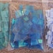 Mosaic Tiles 300 Bright Blue Light Blue Aqua3 Mix Stained glass Mosaic Tile