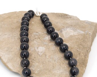 black obsidian necklace nz