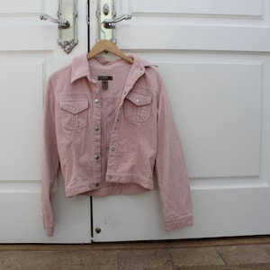 pink corduroy jacket - 70s // 80s // 90s // size small // vintage