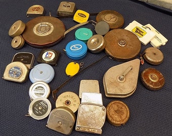 Lot Assorted Tape Measures Vintage Advertising Sewing Cloth Measuring Soft Tapes, Vintage Sewing, Vintage Tape Measures