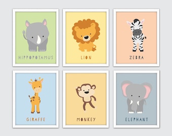 safari nursery art etsy