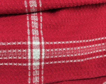 Handwoven Dishtowel - Berry Red