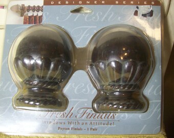 One Pair Fresh Finials Payton Finials