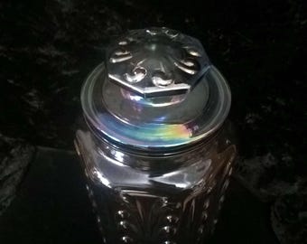 Carnival Glass Canister Atterbury Scroll by Imperial Glass