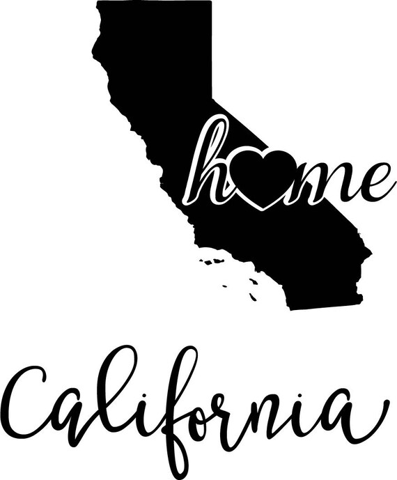California State Map Digital File SVG PNG Jpg Eps Vector California State Map Digital File SVG PNG Jpg Eps Vector