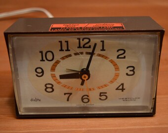 Vintage Westclox Dialite Electric Alarm Clock