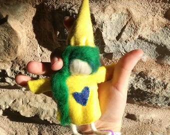 pocket fairy doll, Waldorf bendy doll, Waldorf bendable doll, doll house princess, felt bendable doll, elf kendal, bendy doll, Sunflash doll
