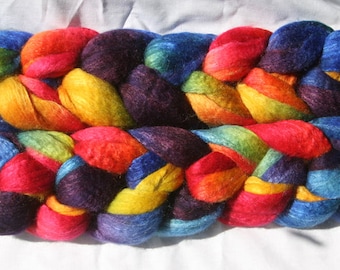 Blueface Leicester Tussah Silk Spinning Fiber - 'American Dream'