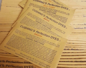 Cushing Perfection Acid Dyes,colors that begin with A thru N, for wool, mohair and other animal fibers