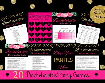 20 bachelorette party games bundle bachelorette scavenger