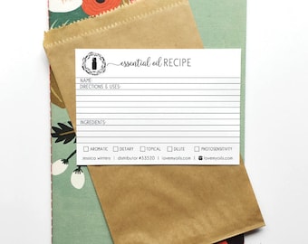 fill in recipe cards