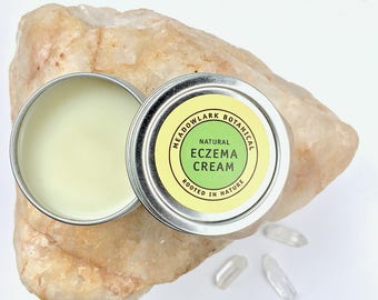 Organic Eczema Cream w. Calendula | Natural Eczema Salve for Baby + Adults | Vegan Eczema Cream | Healing Eczema Salve | Eczema Lotion