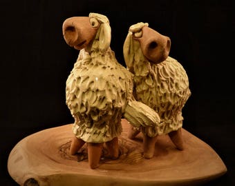Sheep clay whistle Pecora fischietto Schaf ton pfeiferl