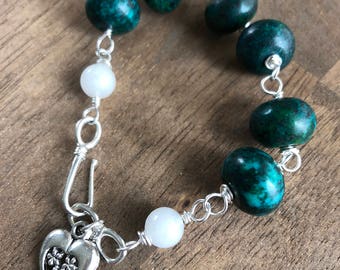 Turquoise bauble bracelet