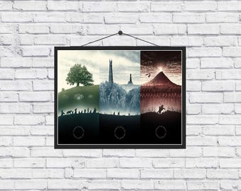 The Lord of the Rings Trilogy unique Poster