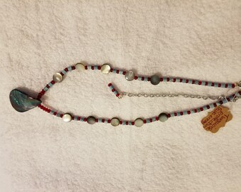 Turquoise & Paua Necklace