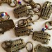 Stitch markers, Knitting, Progress Keeper Knitting , project bag charm , LONDON BUS