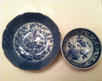Blue And White Japanese Bowls