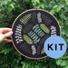 Ferns - modern cross stitch kit