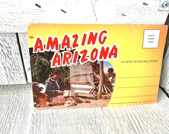 Vintage postcards Amazing Arizona souvenir view folder 1960s/ free shipping US