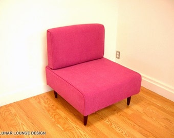 Bokz Lounge Chair Eames Era Mid Century Classic Design PINK