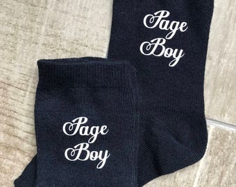 Page boy socks, ring bearer socks, little usher socks, groomsmen socks, bride son socks, navy socks, navy blue socks