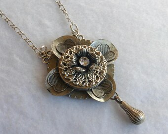 Eco Chic--Recycled Silver Pendant SN302