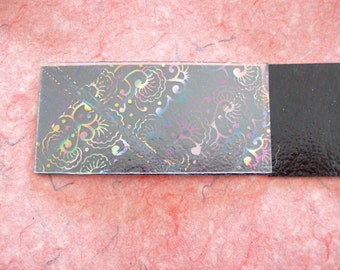 Hand Etched Dichroic Glass